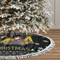 Im Digging Christmas Tree Skirt Tractor Santa Claus DT04 - Wonder Print Shop