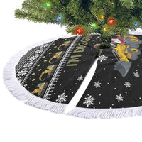 Im Digging Christmas Tree Skirt Tractor Santa Claus DT04 - Wonder Print Shop
