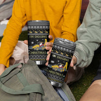 Im Digging Christmas Tumbler Cup Tractor Santa Claus DT04 - Wonder Print Shop