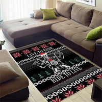 Live To Ride Motorbike Skeleton Area Rug Biker Skull Christmas DT04 - Wonder Print Shop