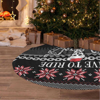Live To Ride Motorbike Skeleton Tree Skirt Biker Skull Christmas DT04 - Wonder Print Shop