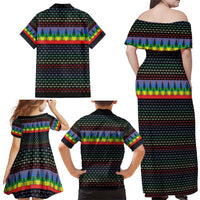 LGBT Not Today Jesus Family Matching Off Shoulder Maxi Dress and Hawaiian Shirt Rainbow Christmas DT04 - Wonder Print Shop