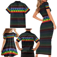 LGBT Not Today Jesus Family Matching Short Sleeve Bodycon Dress and Hawaiian Shirt Rainbow Christmas DT04 - Wonder Print Shop