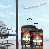 LGBT Not Today Jesus Luggage Cover Rainbow Christmas DT04 - Wonder Print Shop