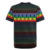 LGBT Not Today Jesus Rugby Jersey Rainbow Christmas DT04 - Wonder Print Shop