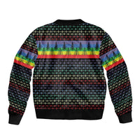 LGBT Not Today Jesus Sleeve Zip Bomber Jacket Rainbow Christmas DT04 - Wonder Print Shop
