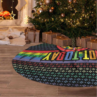 LGBT Not Today Jesus Tree Skirt Rainbow Christmas DT04 - Wonder Print Shop