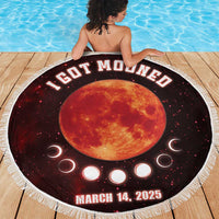 Blood Moon 2025 Beach Blanket Total Lunar Eclipse