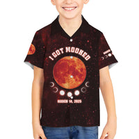 Blood Moon 2025 Family Matching Long Sleeve Bodycon Dress and Hawaiian Shirt Total Lunar Eclipse