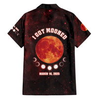 Blood Moon 2025 Family Matching Off Shoulder Short Dress and Hawaiian Shirt Total Lunar Eclipse