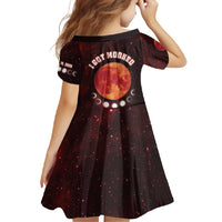 Blood Moon 2025 Family Matching Summer Maxi Dress and Hawaiian Shirt Total Lunar Eclipse