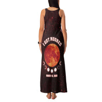 Blood Moon 2025 Family Matching Tank Maxi Dress and Hawaiian Shirt Total Lunar Eclipse