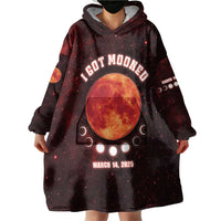 Blood Moon 2025 Wearable Blanket Hoodie Total Lunar Eclipse