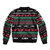 Llama Funny Bomber Jacket Llama Christmas DT04 - Wonder Print Shop
