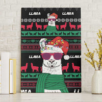 Llama Funny Canvas Wall Art Llama Christmas DT04 - Wonder Print Shop