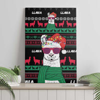 Llama Funny Canvas Wall Art Llama Christmas DT04 - Wonder Print Shop