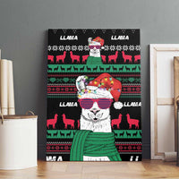 Llama Funny Canvas Wall Art Llama Christmas DT04 - Wonder Print Shop