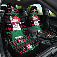 Llama Funny Car Seat Cover Llama Christmas DT04 - Wonder Print Shop