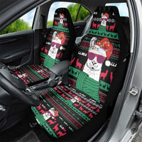 Llama Funny Car Seat Cover Llama Christmas DT04 - Wonder Print Shop