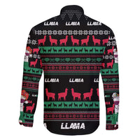 Llama Funny Family Matching Puletasi and Hawaiian Shirt Llama Christmas DT04 - Wonder Print Shop