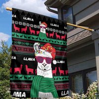 Llama Funny Garden Flag Llama Christmas DT04 - Wonder Print Shop