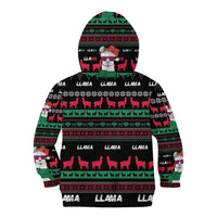 Llama Funny Kid Hoodie Llama Christmas DT04 - Wonder Print Shop