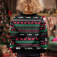 Llama Funny Kid Ugly Christmas Sweater Llama Christmas DT04 - Wonder Print Shop
