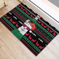 Llama Funny Rubber Doormat Llama Christmas DT04 - Wonder Print Shop