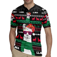Llama Funny Rugby Jersey Llama Christmas DT04 - Wonder Print Shop