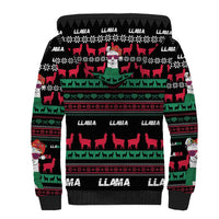 Llama Funny Sherpa Hoodie Llama Christmas DT04 - Wonder Print Shop