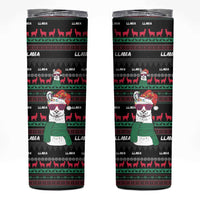 Llama Funny Skinny Tumbler Llama Christmas DT04 - Wonder Print Shop