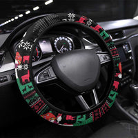 Llama Funny Steering Wheel Cover Llama Christmas DT04 - Wonder Print Shop