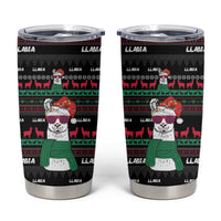 Llama Funny Tumbler Cup Llama Christmas DT04 - Wonder Print Shop