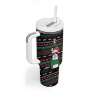 Llama Funny Tumbler With Handle Llama Christmas DT04 - Wonder Print Shop