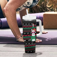 Llama Funny Tumbler With Handle Llama Christmas DT04 - Wonder Print Shop
