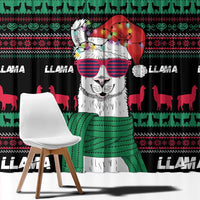 Llama Funny Window Curtain Llama Christmas DT04 - Wonder Print Shop