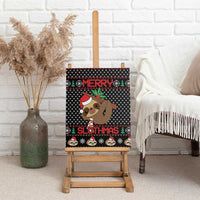 Merry Slothmas Canvas Wall Art Cute Sloth Christmas DT04 - Wonder Print Shop