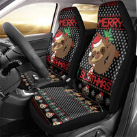 Merry Slothmas Car Seat Cover Cute Sloth Christmas DT04 - Wonder Print Shop