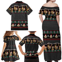 Merry Slothmas Family Matching Off Shoulder Maxi Dress and Hawaiian Shirt Cute Sloth Christmas DT04 - Wonder Print Shop