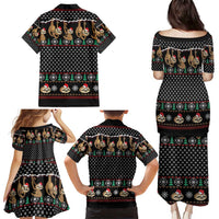 Merry Slothmas Family Matching Puletasi and Hawaiian Shirt Cute Sloth Christmas DT04 - Wonder Print Shop