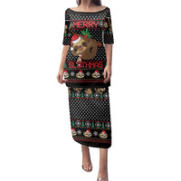 Merry Slothmas Family Matching Puletasi and Hawaiian Shirt Cute Sloth Christmas DT04 - Wonder Print Shop