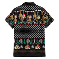 Merry Slothmas Family Matching Short Sleeve Bodycon Dress and Hawaiian Shirt Cute Sloth Christmas DT04 - Wonder Print Shop