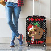 Merry Slothmas Luggage Cover Cute Sloth Christmas DT04 - Wonder Print Shop