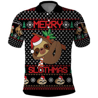 Merry Slothmas Polo Shirt Cute Sloth Christmas DT04 - Wonder Print Shop