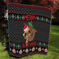Merry Slothmas Quilt Cute Sloth Christmas DT04 - Wonder Print Shop