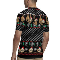 Merry Slothmas Rugby Jersey Cute Sloth Christmas DT04 - Wonder Print Shop