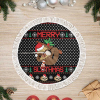 Merry Slothmas Tree Skirt Cute Sloth Christmas DT04 - Wonder Print Shop