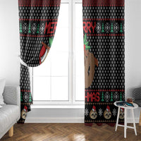 Merry Slothmas Window Curtain Cute Sloth Christmas DT04 - Wonder Print Shop