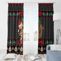 Merry Slothmas Window Curtain Cute Sloth Christmas DT04 - Wonder Print Shop