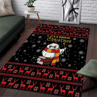 Magical Christmas Area Rug Owl Book Xmas DT04 - Wonder Print Shop